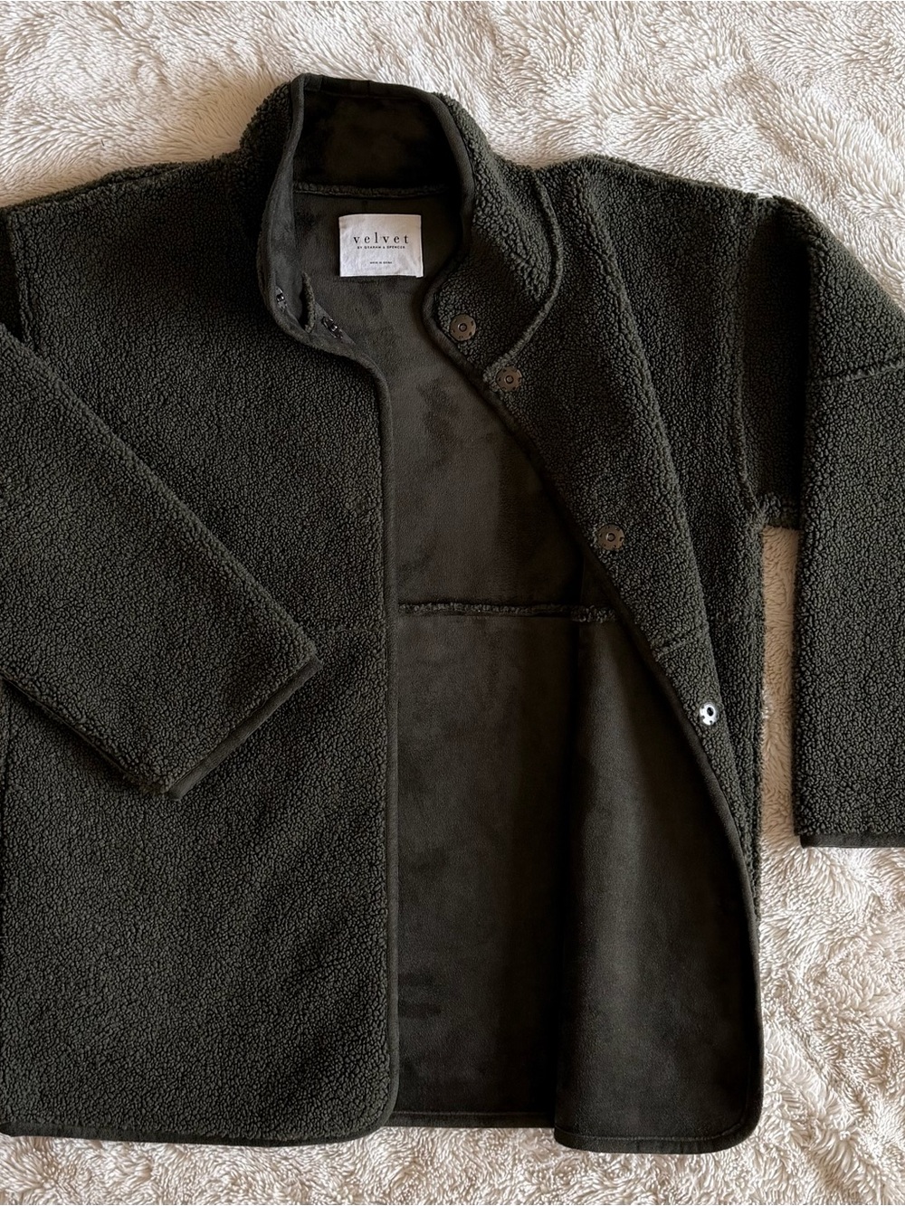 Velvet Women’s Sherpa Jacket - Olive